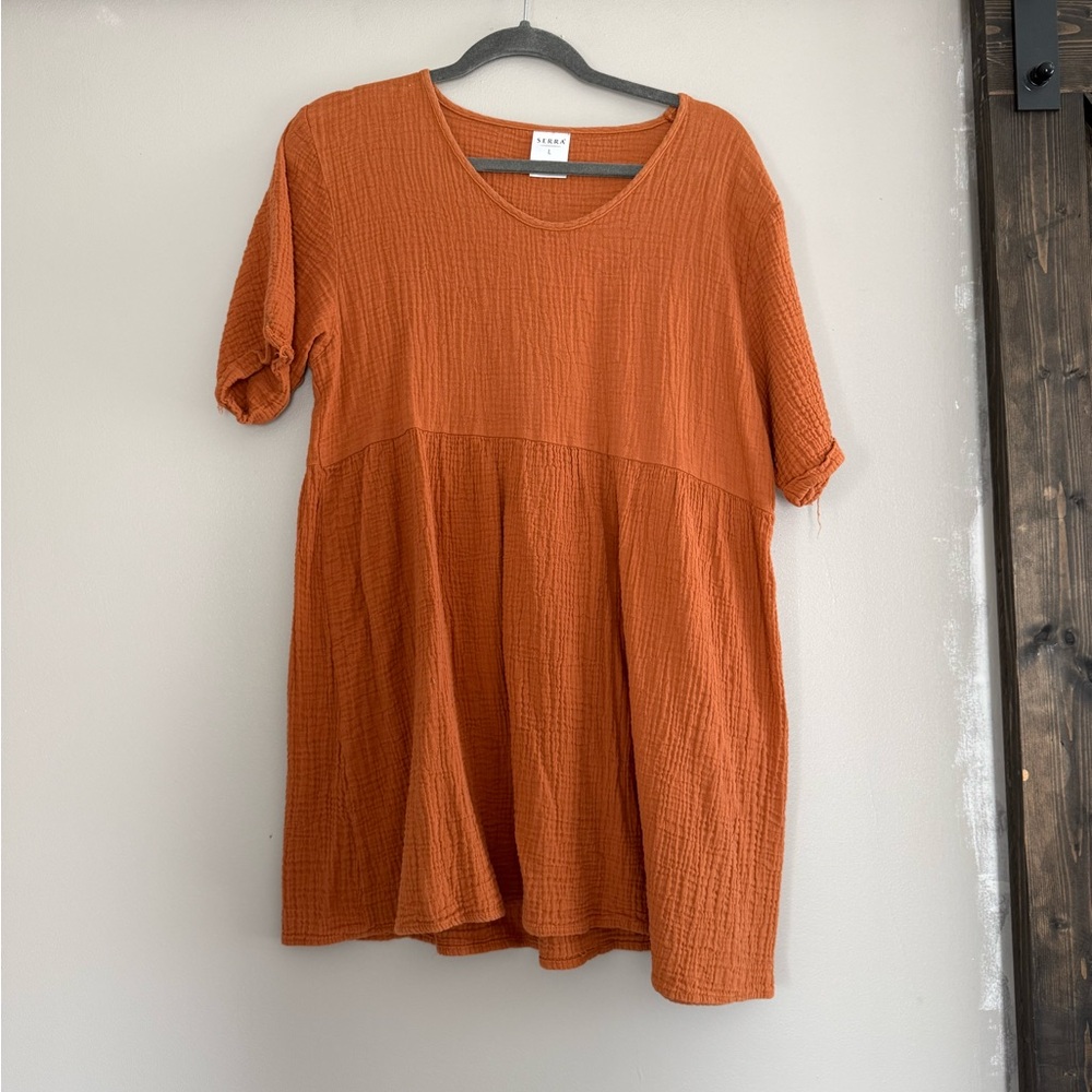 Serra Terra Cotta Short Sleeve Women's Top